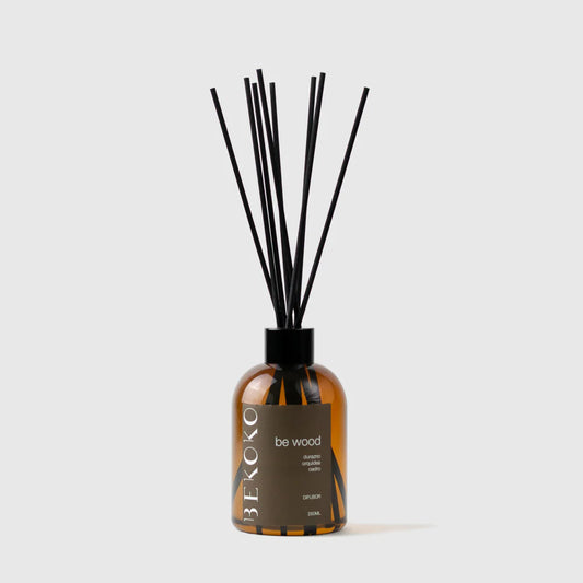 Difusor Ambiental con Varillas Be Wood Ámbar